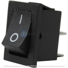 Переключатель Daier KCD1-101, ON-OFF, 2pin, 10A 125V/6A 250V, чёрный
