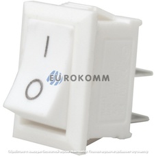 Переключатель Daier KCD1-101, ON-OFF, 2pin, 10A 125V/6A 250V, белый