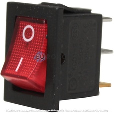 Переключатель Daier KCD1-1-102 RD, ON-ON, 3pin, 6A 250VAC