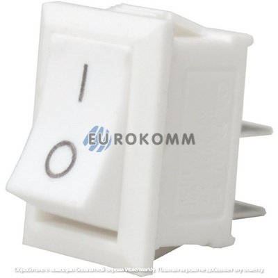 Переключатель Daier KCD1-101, ON-OFF, 2pin, 10A 125V/6A 250V, белый