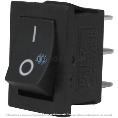 Переключатель Daier KCD1-1-102 BK, ON-ON, 3pin, 6A 250VAC