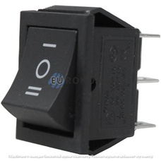 Переключатель Daier KCD2-203, ON-OFF-ON, 6pin, 15A 250V, чёрный