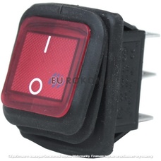 Переключатель Daier KCD2-202W RD, ON-ON, 6pin, 15A 250VAC (без подсветки)