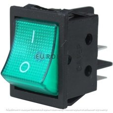 Переключатель Daier KCD2-2-201N GN, ON-OFF, 4pin, 15A 250VAC