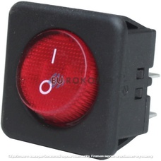 Переключатель Daier KCD2-10-201N RD, ON-OFF, 4pin, 15A 250VAC (с подсветкой)