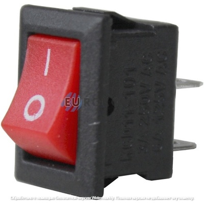 Переключатель малый Daier KCD5-101, ON-OFF, 2pin, 3A 250V, красный