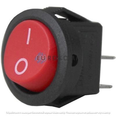 Переключатель малый Daier KCD5-2-101, ON-OFF, 2pin, 3A 250V, красный