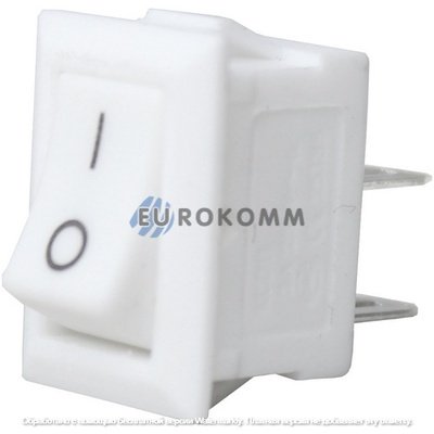 Переключатель малый Daier KCD5-101, ON-OFF, 2pin, 3A 250V, белый