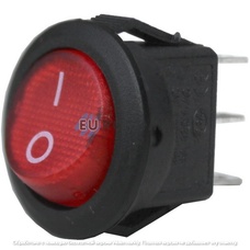 Переключатель Daier KCD5-2-102 RD, ON-ON, 3pin, 3A 250V, красный