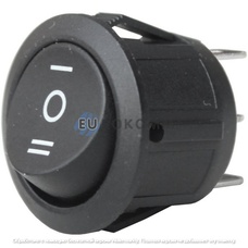 Переключатель Daier KCD1-5-103, ON-OFF-ON, 3pin, 6A 250V, чёрный