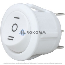 Переключатель Daier KCD1-5-103, ON-OFF-ON, 3pin, 6A 250V, белый
