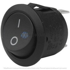 Переключатель Daier KCD1-5-102, ON-ON, 3pin, 6A 250V, чёрный