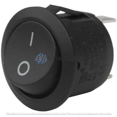 Переключатель Daier KCD1-5-101, ON-OFF, 2pin, 6A 250V, чёрный