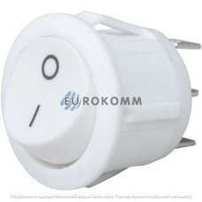 Переключатель Daier KCD1-5-102, ON-ON, 3pin, 6A 250V, белый