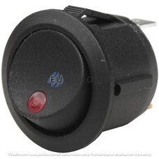 Переключатель Daier KCD1-5-101EN RD, ON-OFF, 3pin, 6A 250VAC