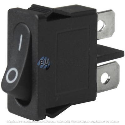 Переключатель Daier KCD1-12-101, ON-OFF, 2pin, 6A 250V, чёрный