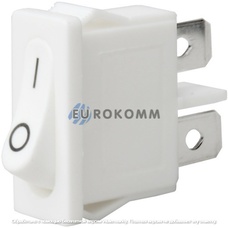 Переключатель Daier KCD1-12-101, ON-OFF, 2pin, 6A 250V, белый
