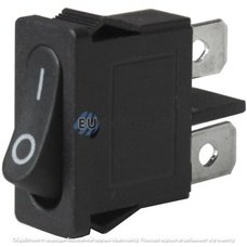 Переключатель Daier KCD1-12-101, ON-OFF, 2pin, 6A 250V, чёрный