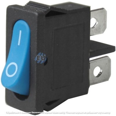 Переключатель Daier KCD1-12-101, ON-OFF, 2pin, 6A 250V, синий