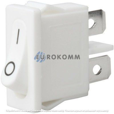 Переключатель Daier KCD1-12-101, ON-OFF, 2pin, 6A 250V, белый
