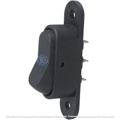 Переключатель Daier KCD1-13-102, ON-ON, 3pin, 6A 250V, чёрный