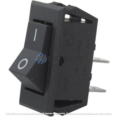 Переключатель Daier KCD6-101 BK, ON-OFF, 2pin, 6A 250V, чёрный