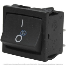 Переключатель Daier KCD1-6-201 BK, ON-OFF, 4pin, 6A 250VAC, черный