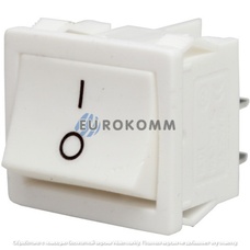 Переключатель Daier KCD1-6-201 W, ON-OFF, 4pin, 6A 250VAC, белый