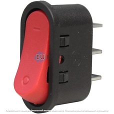 Переключатель Daier KCD1-10-102 RD, ON-ON, 3pin, 6A 250VAC (без подсветки)