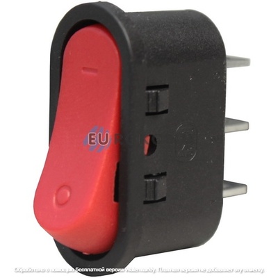 Переключатель Daier KCD1-10-101 RD, ON-OFF, 2pin, 6A 250VAC (без подсветки)