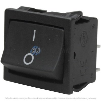 Переключатель Daier KCD1-6-201 BK, ON-OFF, 4pin, 6A 250VAC, черный