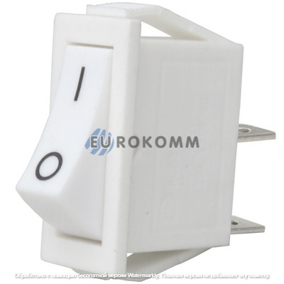 Переключатель Daier KCD3-101, ON-OFF, 2pin, 15A 250V, белый