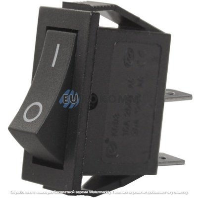 Переключатель Daier KCD3-101, ON-OFF, 2pin, 15A 250V, чёрный