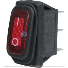 Переключатель Daier KCD3-102W RD, ON-ON, 3pin, 15A 250VAC (без подсветки)