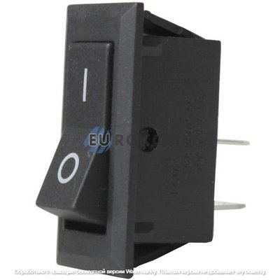Переключатель Daier KCD3-8-101, ON-OFF, 2pin, 6A 250V, чёрный