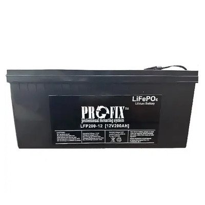 Аккумулятор LiFePO4 LFP200-12, 12V 200Ah, без Bluetooth, клемма M6