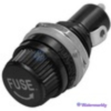 Держатель предохранителя (Fuse) монтажный, 5х20мм, 10А, чёрный