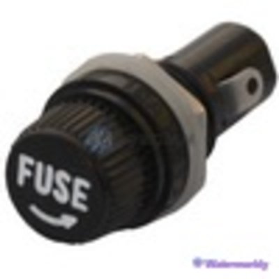 Держатель предохранителя (Fuse) 5х20мм, 10А, чёрный (2)