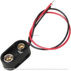 Гнездо держатель 9V кроны с кабелем Daier DCK6