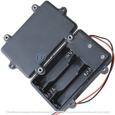 Корпус батареек х3 "АА" 1.5V Daier WBH5-3005, с крышкой, водонепроницаемый