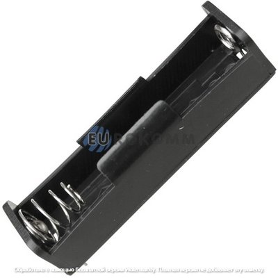 Корпус для одной батарейки типа "18650", 3.7V, Daier BH18650-1001/P, под пайку