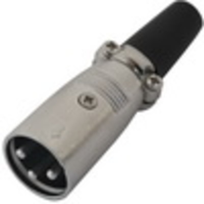 Штекер CANON (XLR) 3pin, под шнур, корпус металл