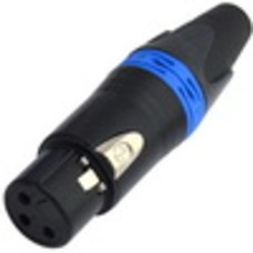Гнездо CANON (XLR) 3pin, под шнур, корпус металл (Neutrik)