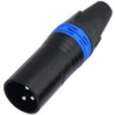 Штекер CANON (XLR) 3pin, под шнур, корпус металл (Neutrik)