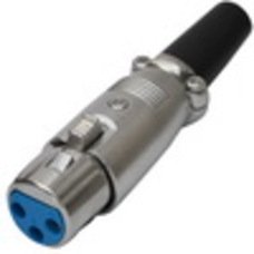 Гнездо CANON (XLR) 3pin, под шнур, корпус металл