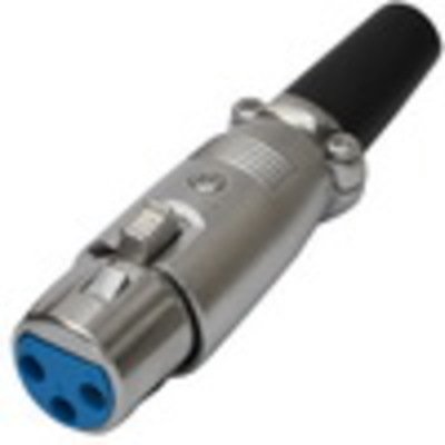 Гнездо CANON (XLR) 3pin, под шнур, корпус металл