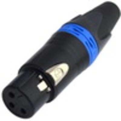 Гнездо CANON (XLR) 3pin, под шнур, корпус металл (Neutrik)
