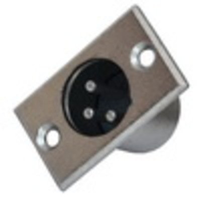 Штекер CANON (XLR) 3pin, монтажный, корпус_металл