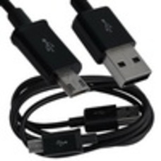 Шнур компьютерный штекер USB А - штекер miсro USB (Samsung), long pin, 1м, чёрный