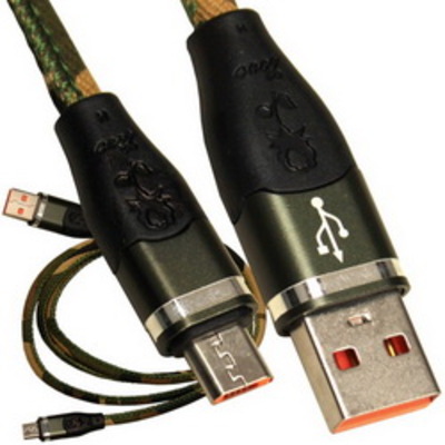 Шнур компьютерный штекер USB А - штекер miсro USB (Samsung), джинсовый, 1м